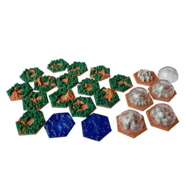 Terraforming Mars - 3D Tiles Tessere 3D per Amazonis Planitia