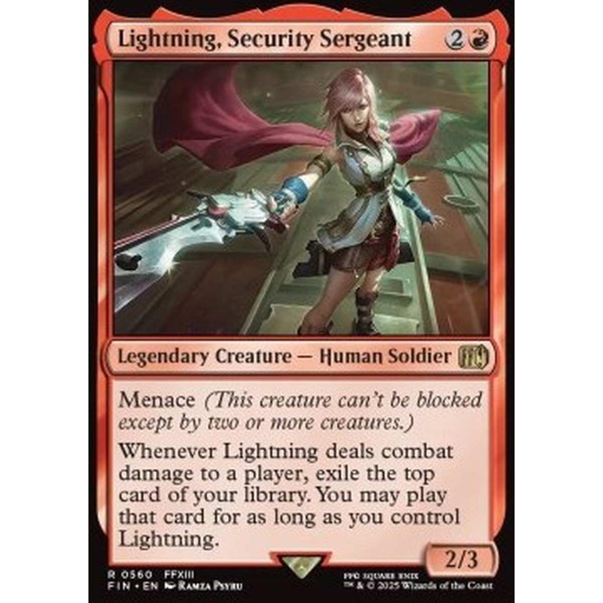 Lightning, Security Sergeant (V.2) - Lightning, Security Sergeant (V.2) - [XFIN][NM]