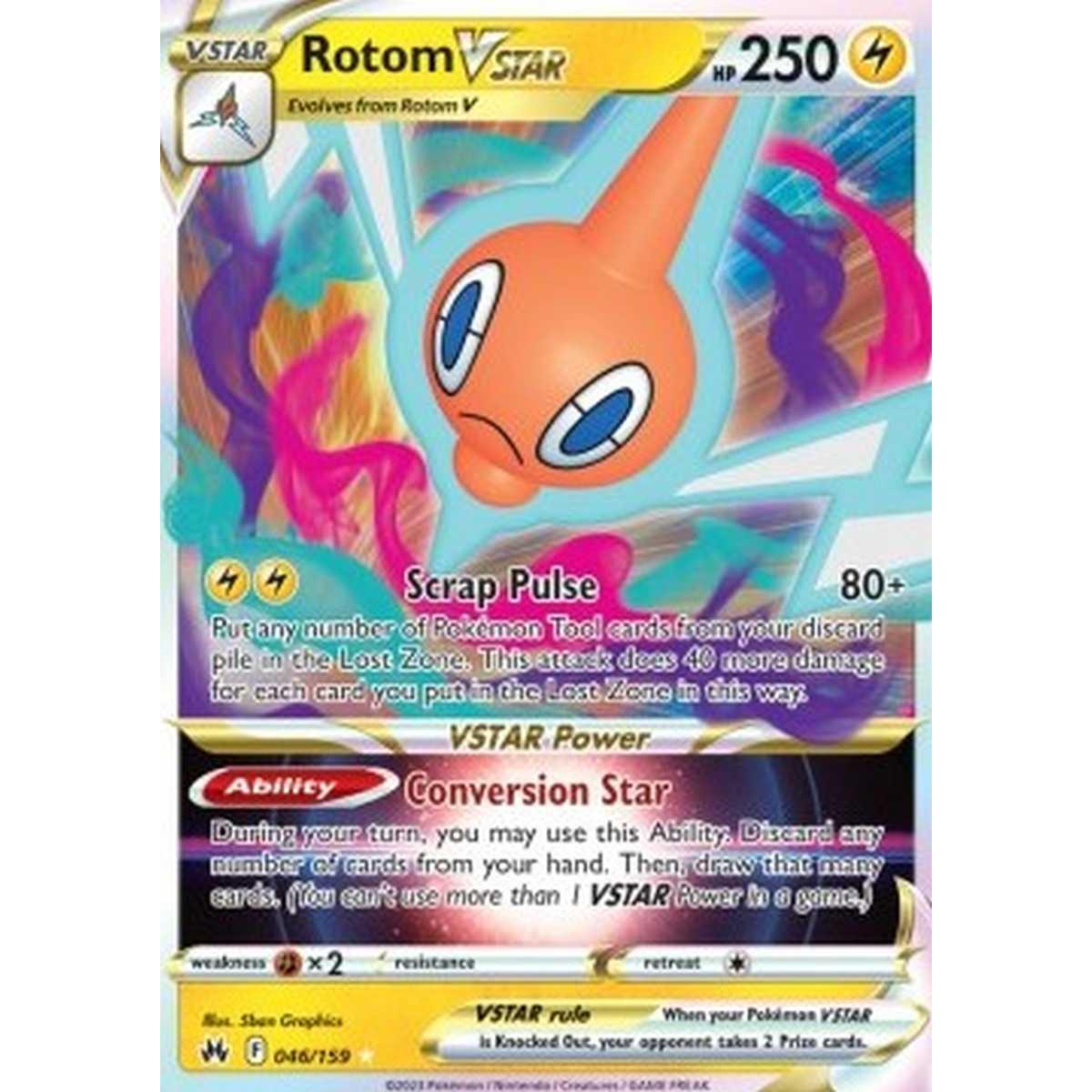 Rotom VSTAR  - Rotom V ASTRO  - [CRZ][NM]