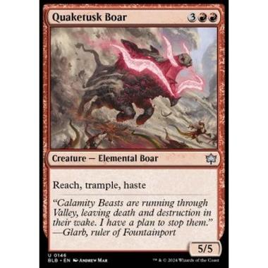 Quaketusk Boar - Quaketusk Boar - [BLB][NM] [Foil]