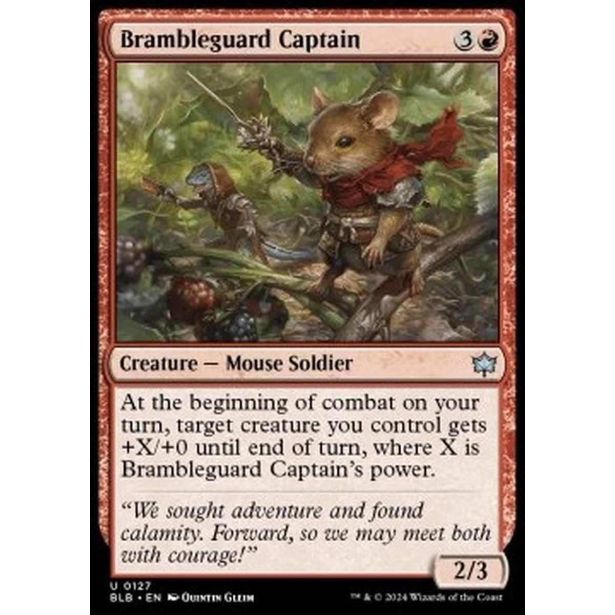Brambleguard Captain - Brambleguard Captain - [BLB][NM] [Foil]