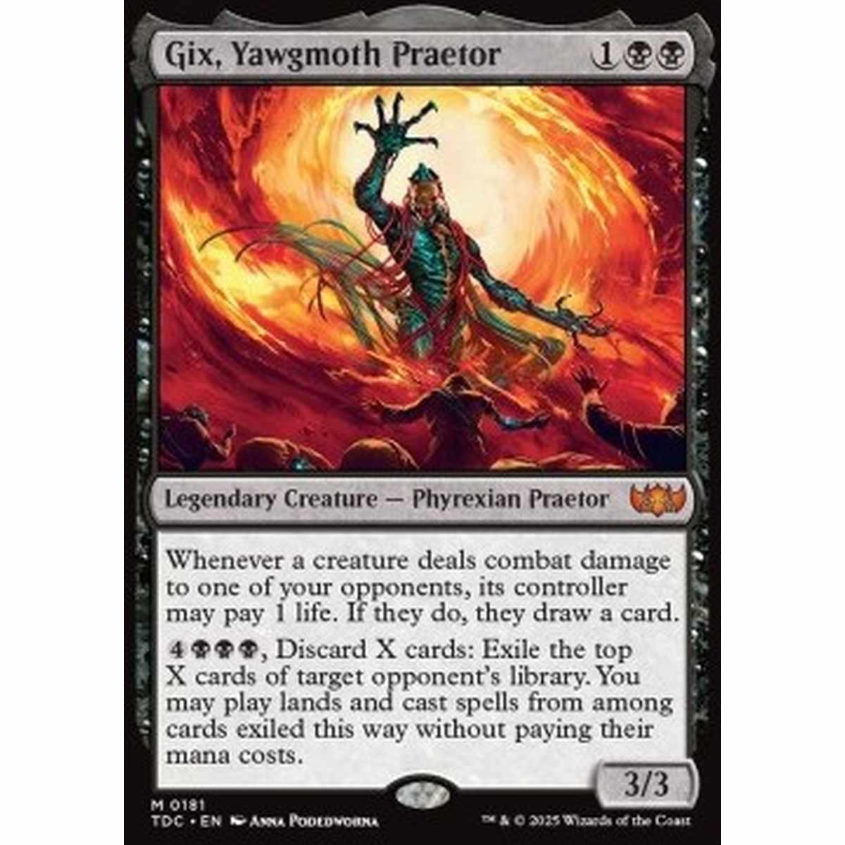 Gix, Yawgmoth Praetor - Gix, Pretore di Yawgmoth - [TDC][NM]