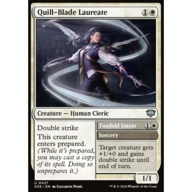 Quill-Blade Laureate // Twofold Intent - Quill-Blade Laureate // Twofold Intent - [SOS][NM]