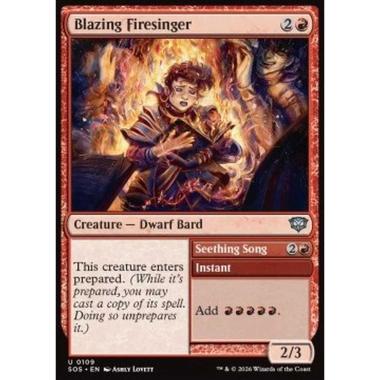 Blazing Firesinger // Seething Song - Blazing Firesinger // Seething Song - [SOS][NM]