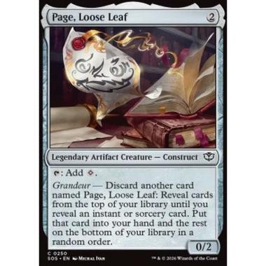 Page, Loose Leaf - Page, Loose Leaf - [SOS][NM]
