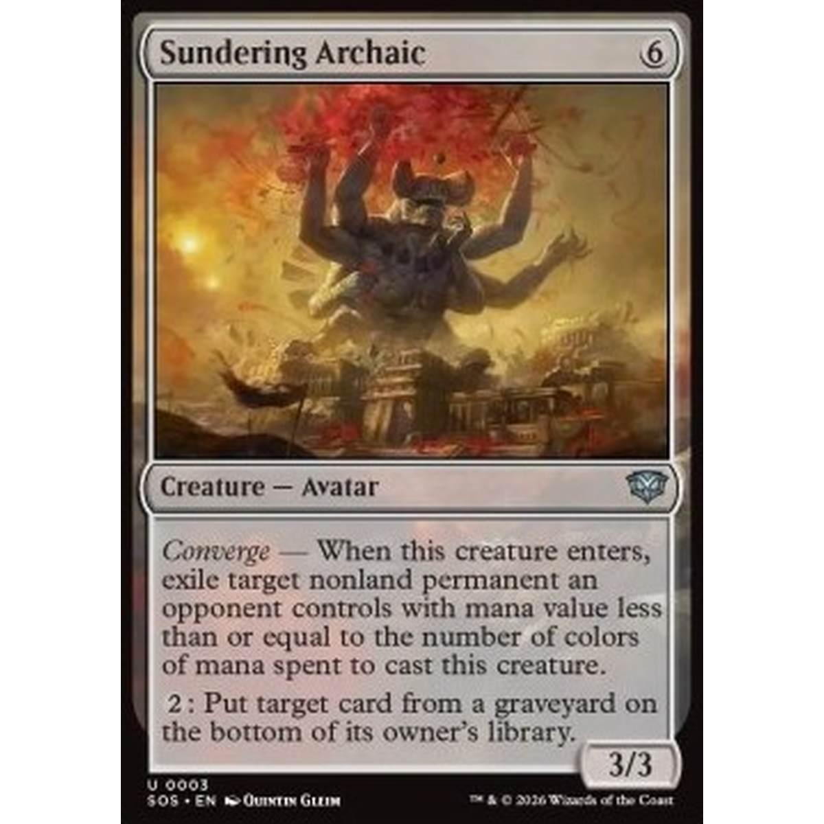 Sundering Archaic - Sundering Archaic - [SOS][NM] [Foil]