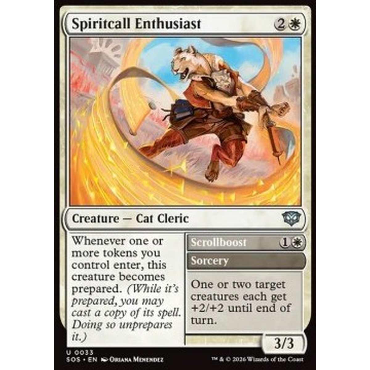 Spiritcall Enthusiast // Scrollboost - Spiritcall Enthusiast // Scrollboost - [SOS][NM] [Foil]