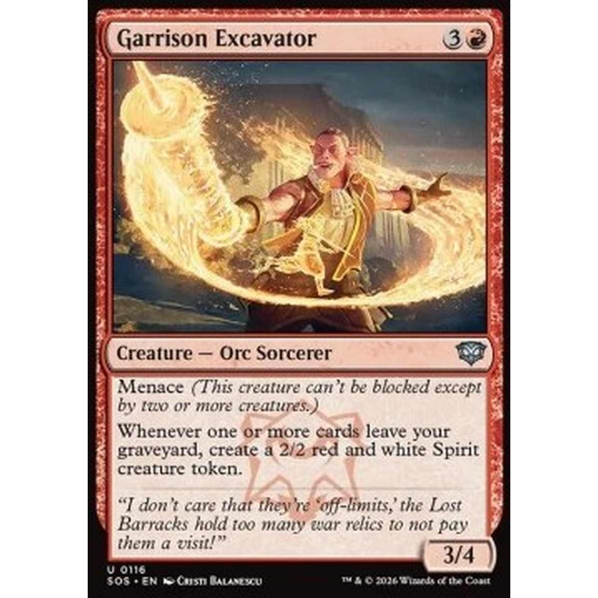 Garrison Excavator - Garrison Excavator - [SOS][NM] [Foil]