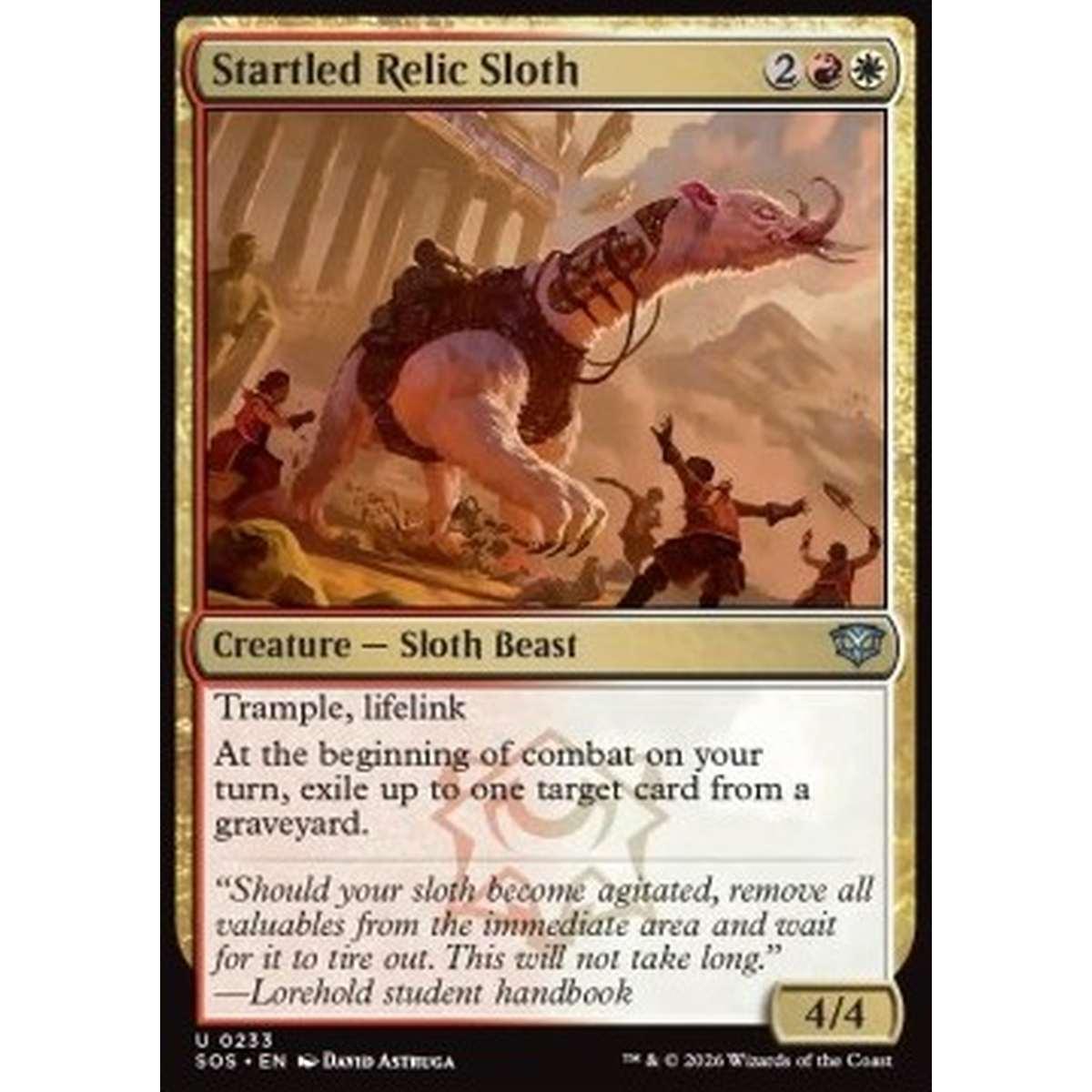 Startled Relic Sloth - Startled Relic Sloth - [SOS][NM] [Foil]
