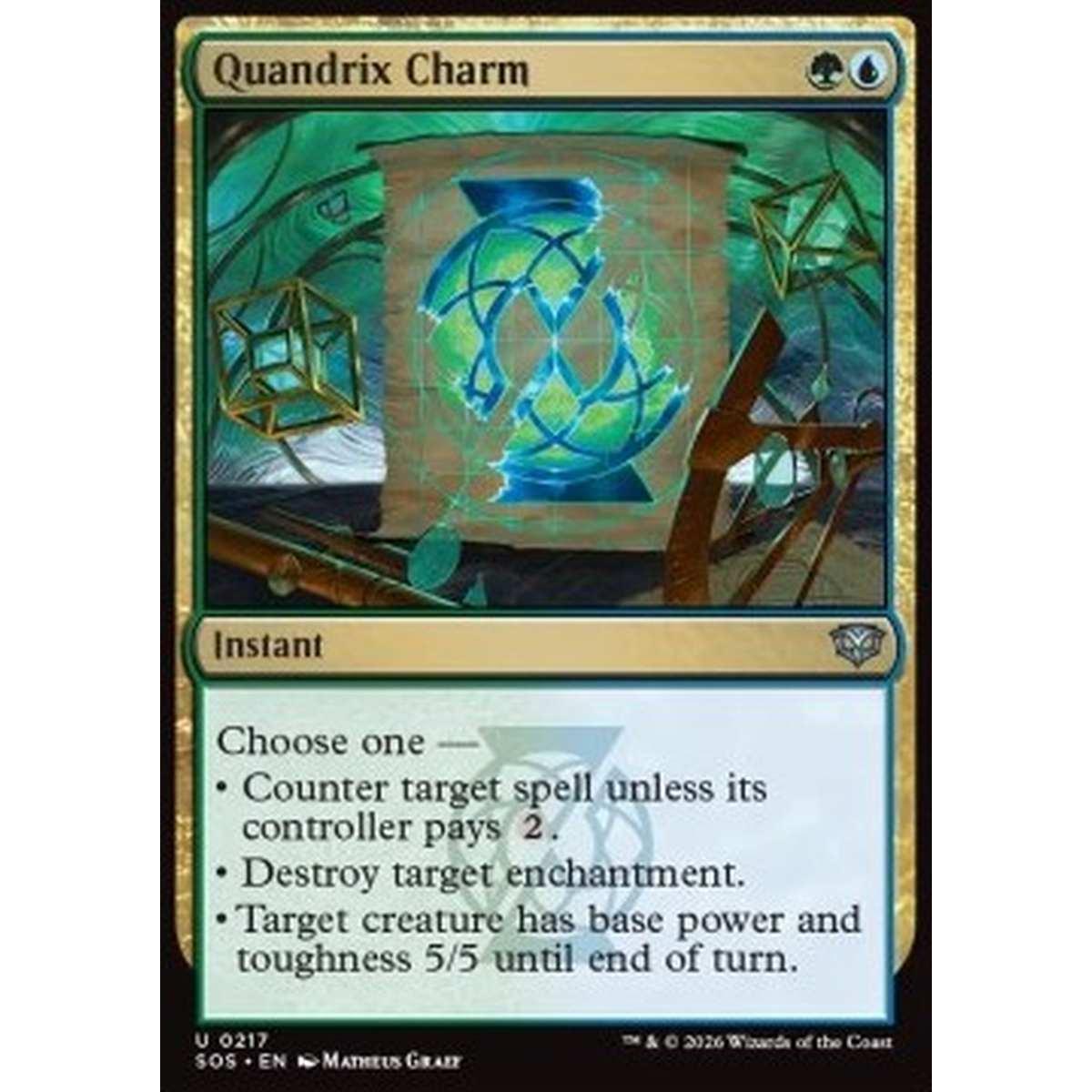 Quandrix Charm - Quandrix Charm - [SOS][NM] [Foil]