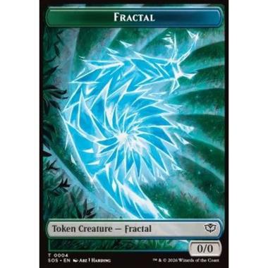 Fractal Token (GU 0/0) // Pest Token (BG 1/1) (V.1) - Fractal Token (GU 0/0) // Pest Token (BG 1/1) (V.1) - [TSOS][NM]