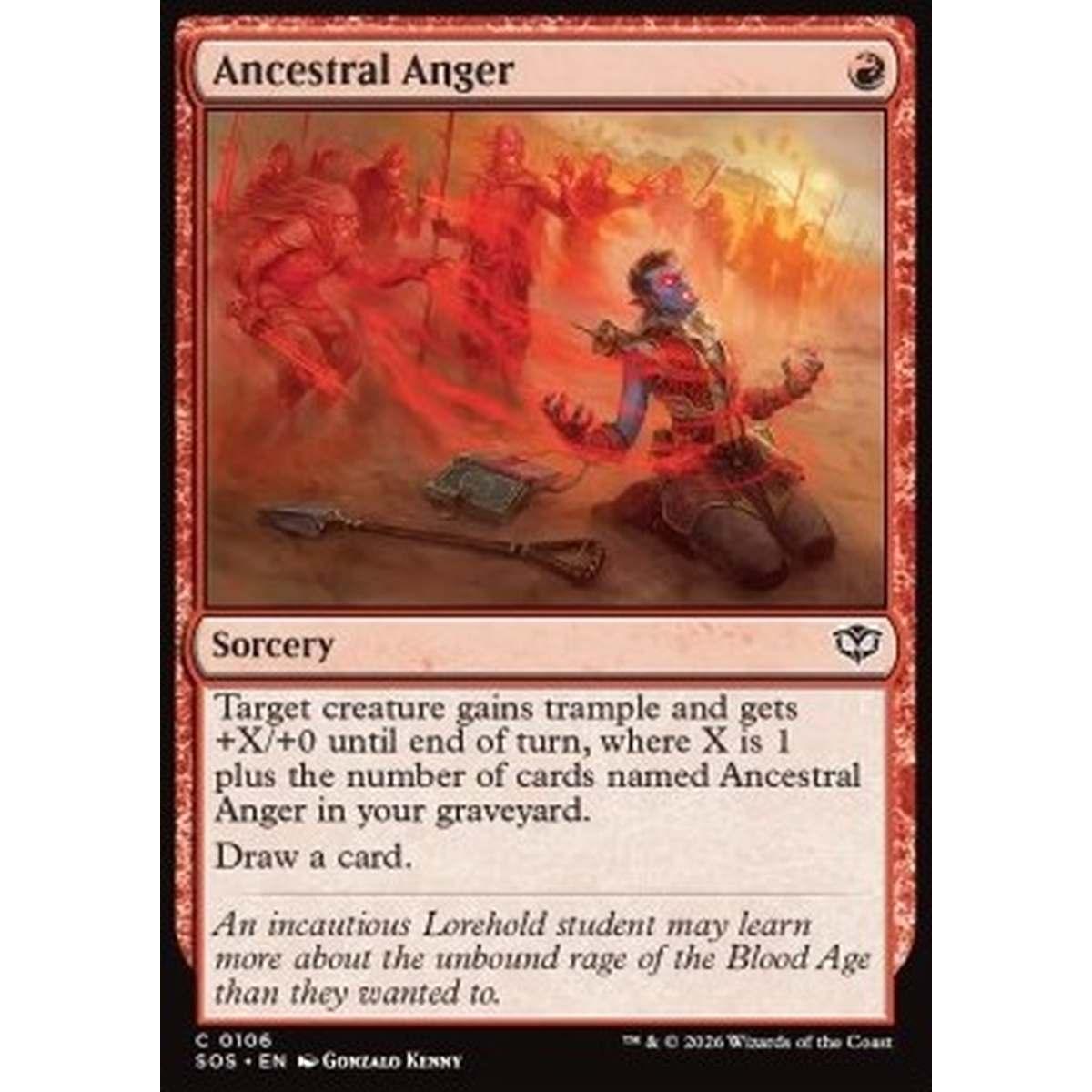 Ancestral Anger - Ancestral Anger - [SOS][NM] [Foil]