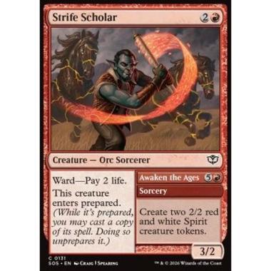 Strife Scholar // Awaken the Ages - Strife Scholar // Awaken the Ages - [SOS][NM] [Foil]