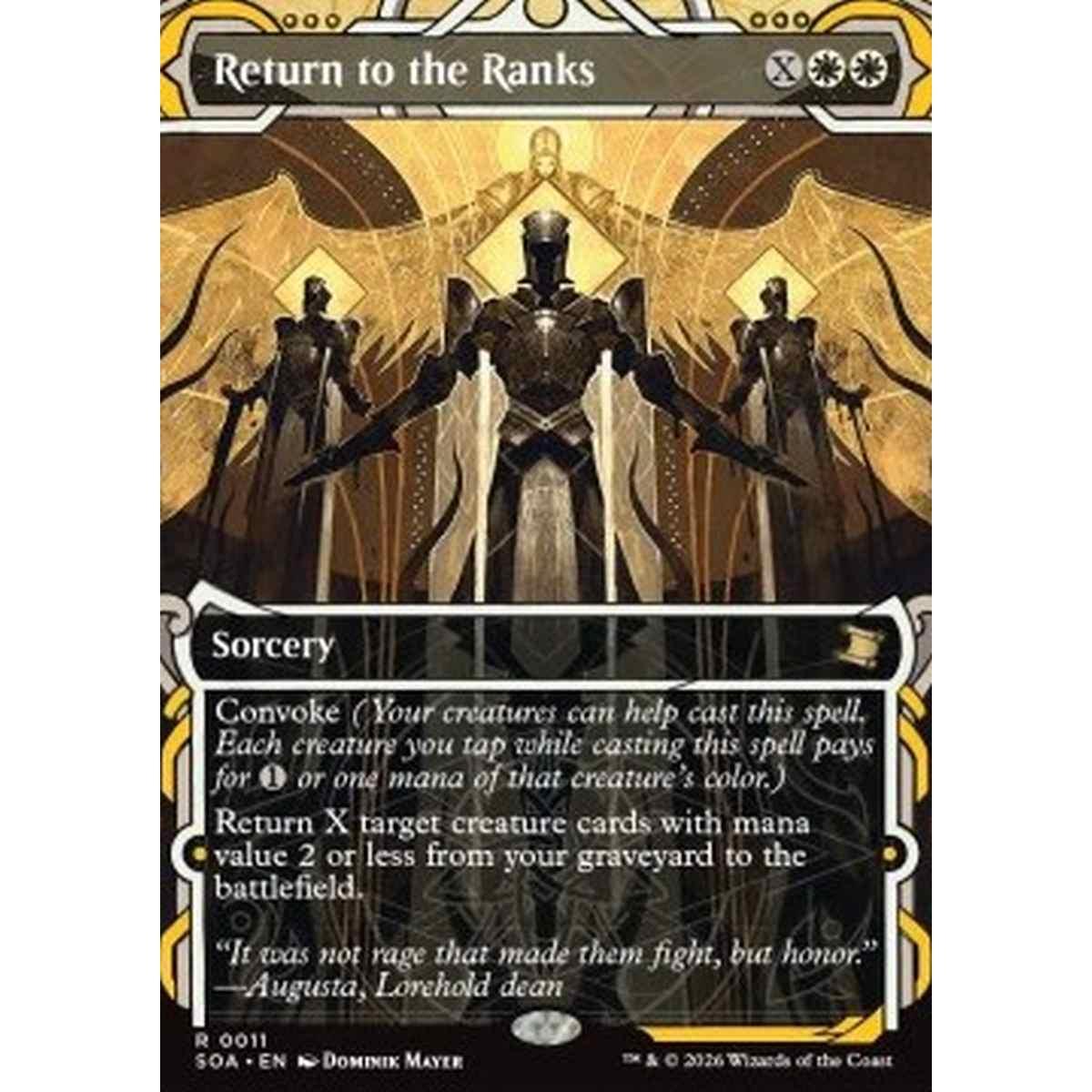 Return to the Ranks (V.1) - Return to the Ranks (V.1) - [SOA][NM]