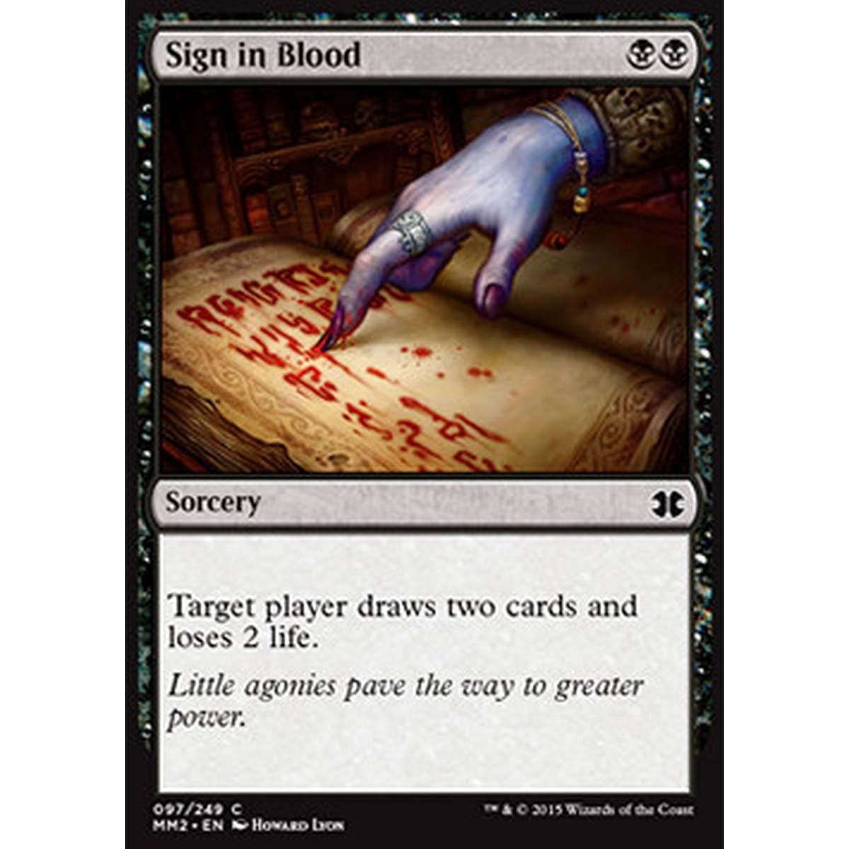 Sign in Blood - Sign in Blood - [MM2][NM] [Foil]