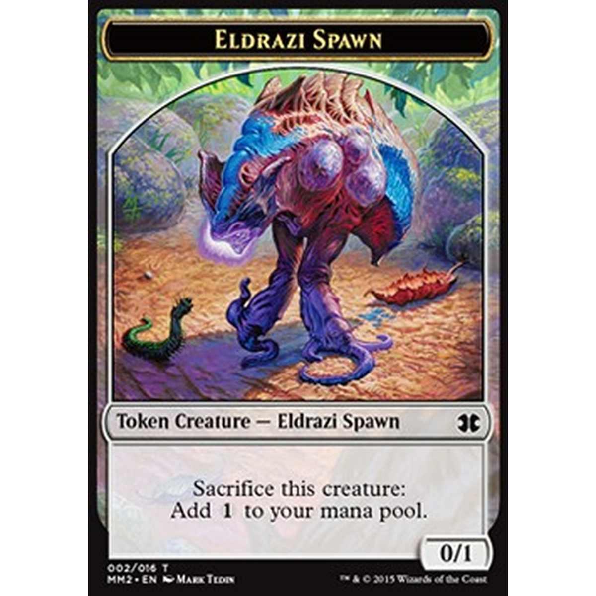 Eldrazi Spawn Token (Colorless 0/1) (V.2) - Eldrazi Spawn Token (Colorless 0/1) (V.2) - [MM2][EX]